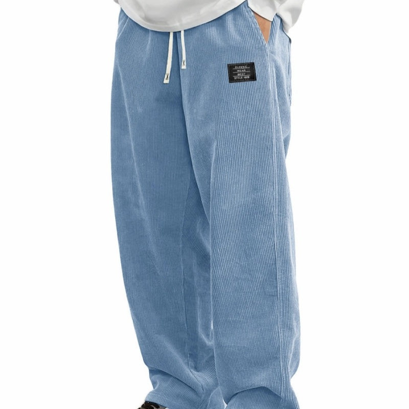 📢📢¡60 % de descuento! ⏰Pantalones holgados con cordón y bolsillos para hombre