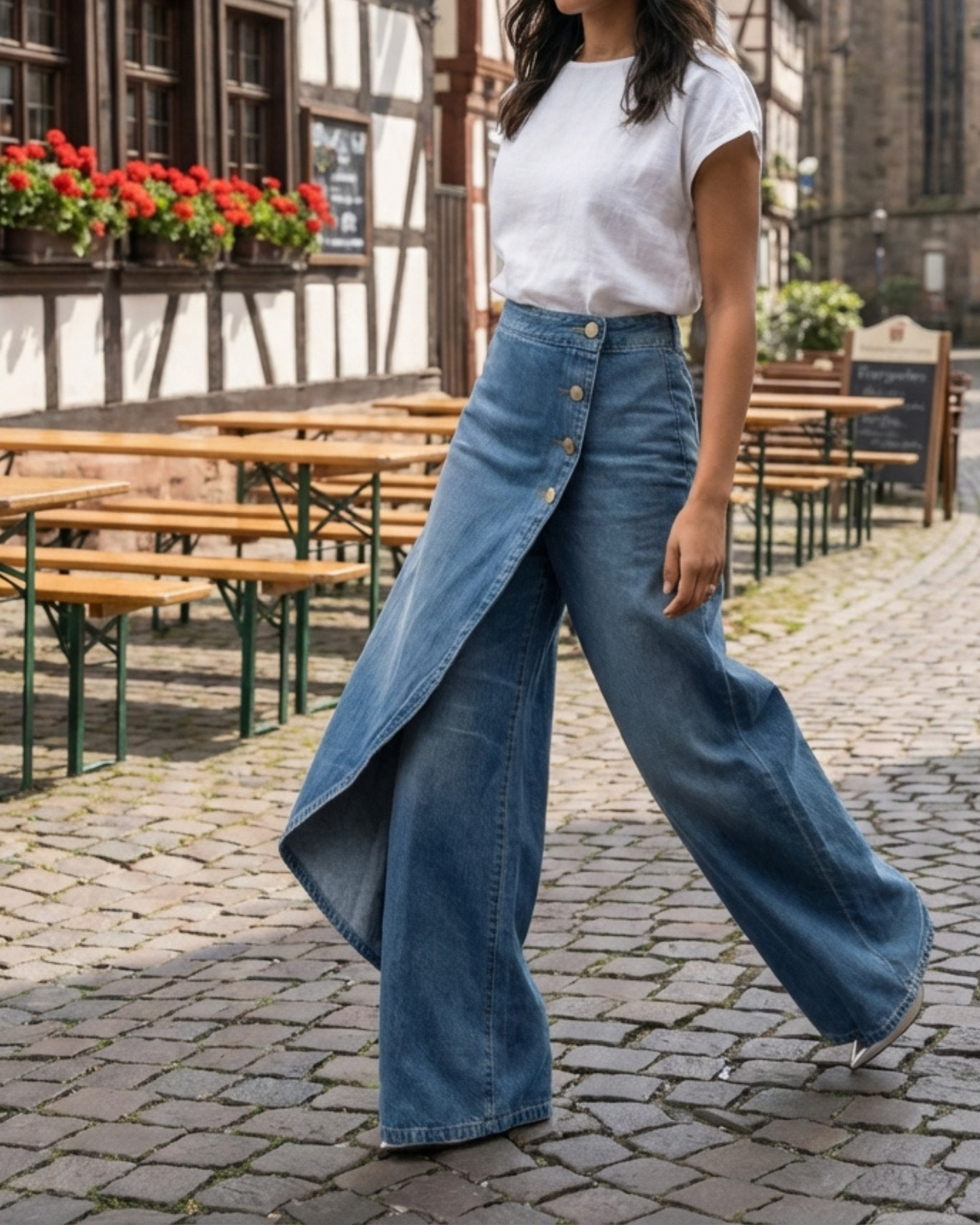 Martina Soler | Pantalones vaqueros con vuelta