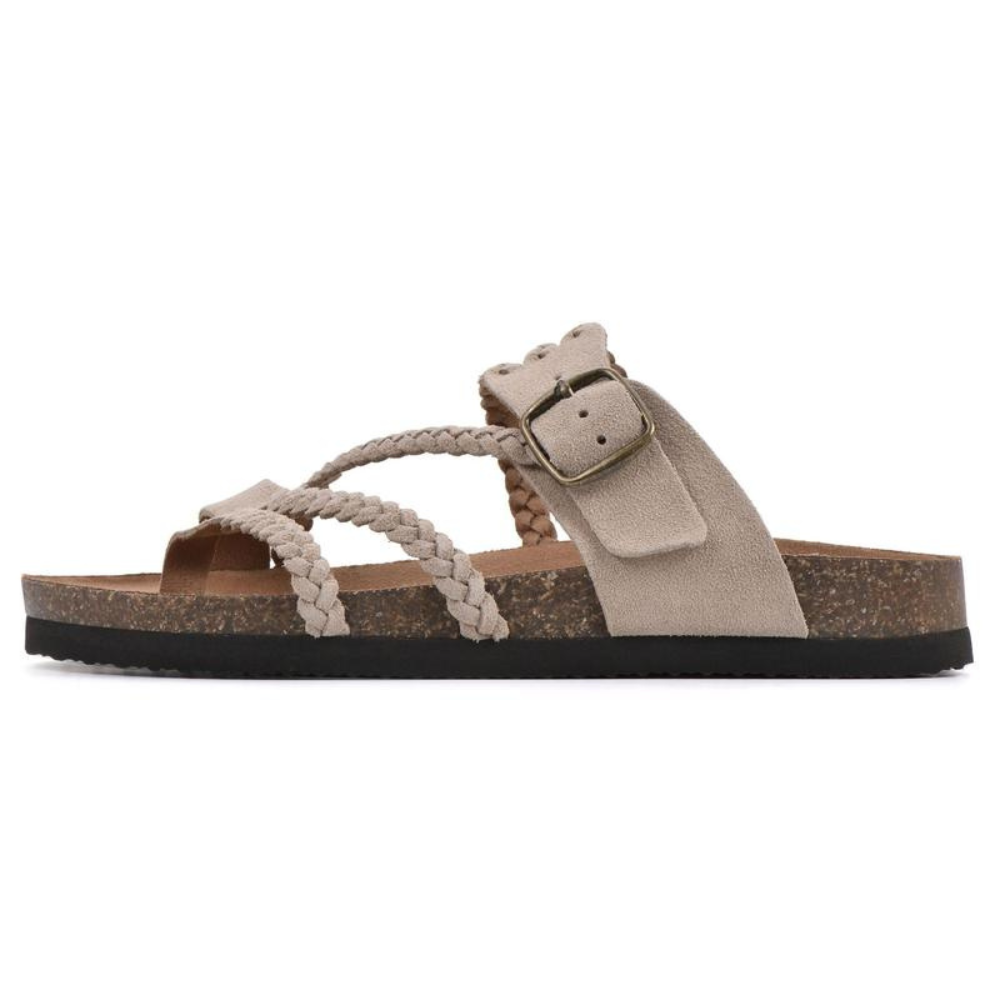 Sandalias Hayleigh — Trenzadas en Corcho