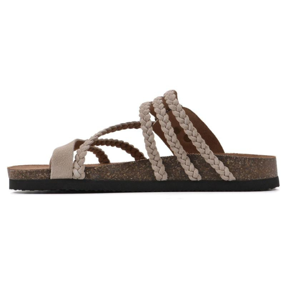 Sandalias Hayleigh — Trenzadas en Corcho