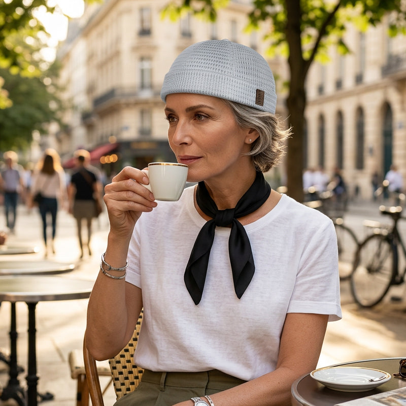 Gorra ligera de malla transpirable sin visera