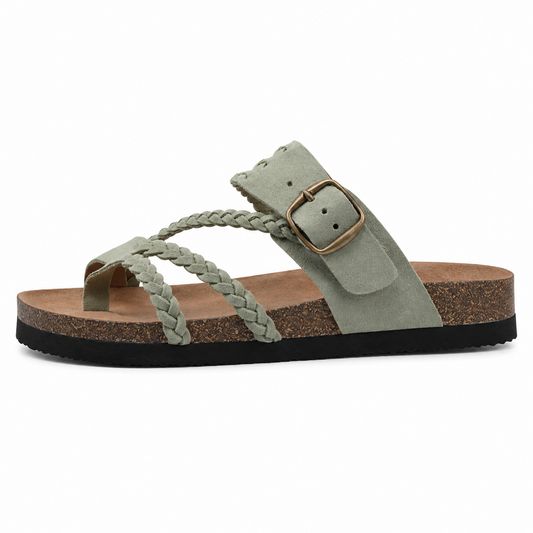 Sandalias Hayleigh — Trenzadas en Corcho