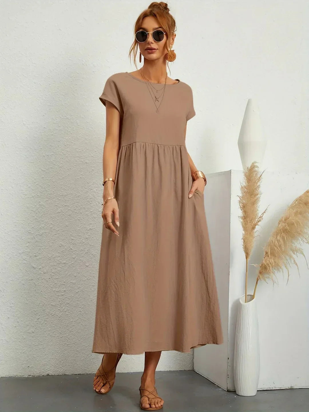 Gabriela™ — Vestido midi fluido de elegancia atemporal