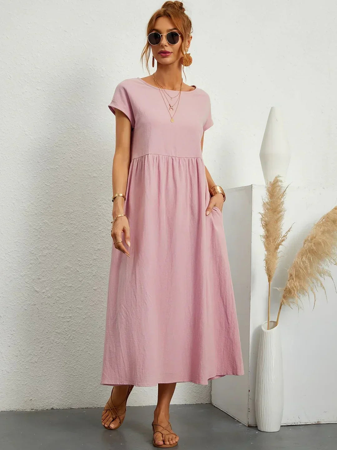 Gabriela™ — Vestido midi fluido de elegancia atemporal