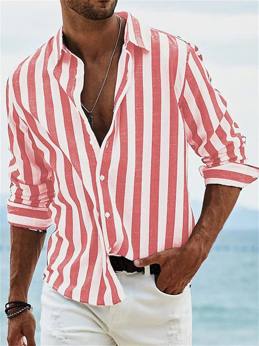 Martina Soler™ | Camisa de rayas ligera de verano