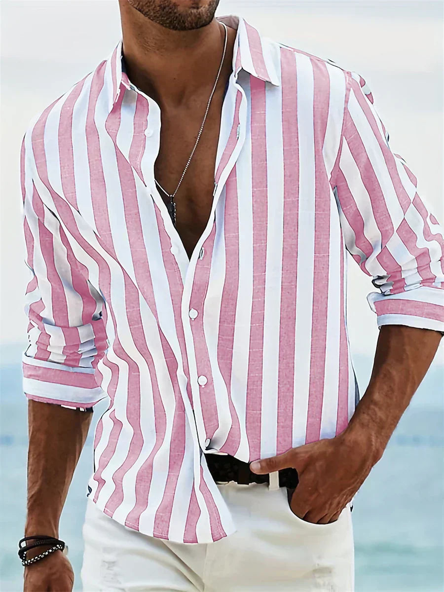 Martina Soler™ | Camisa de rayas ligera de verano