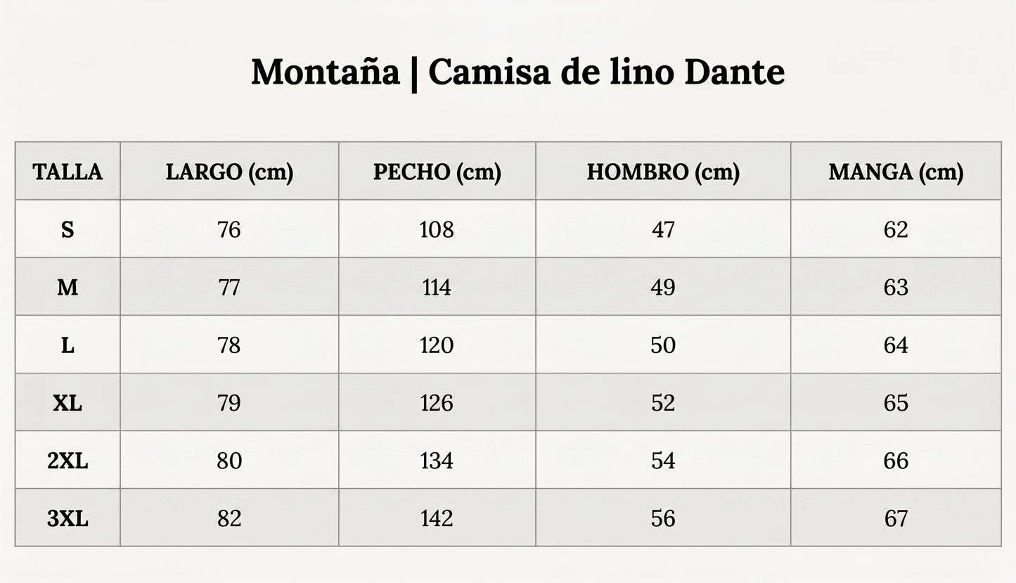Montaña | Camisa de lino Dante