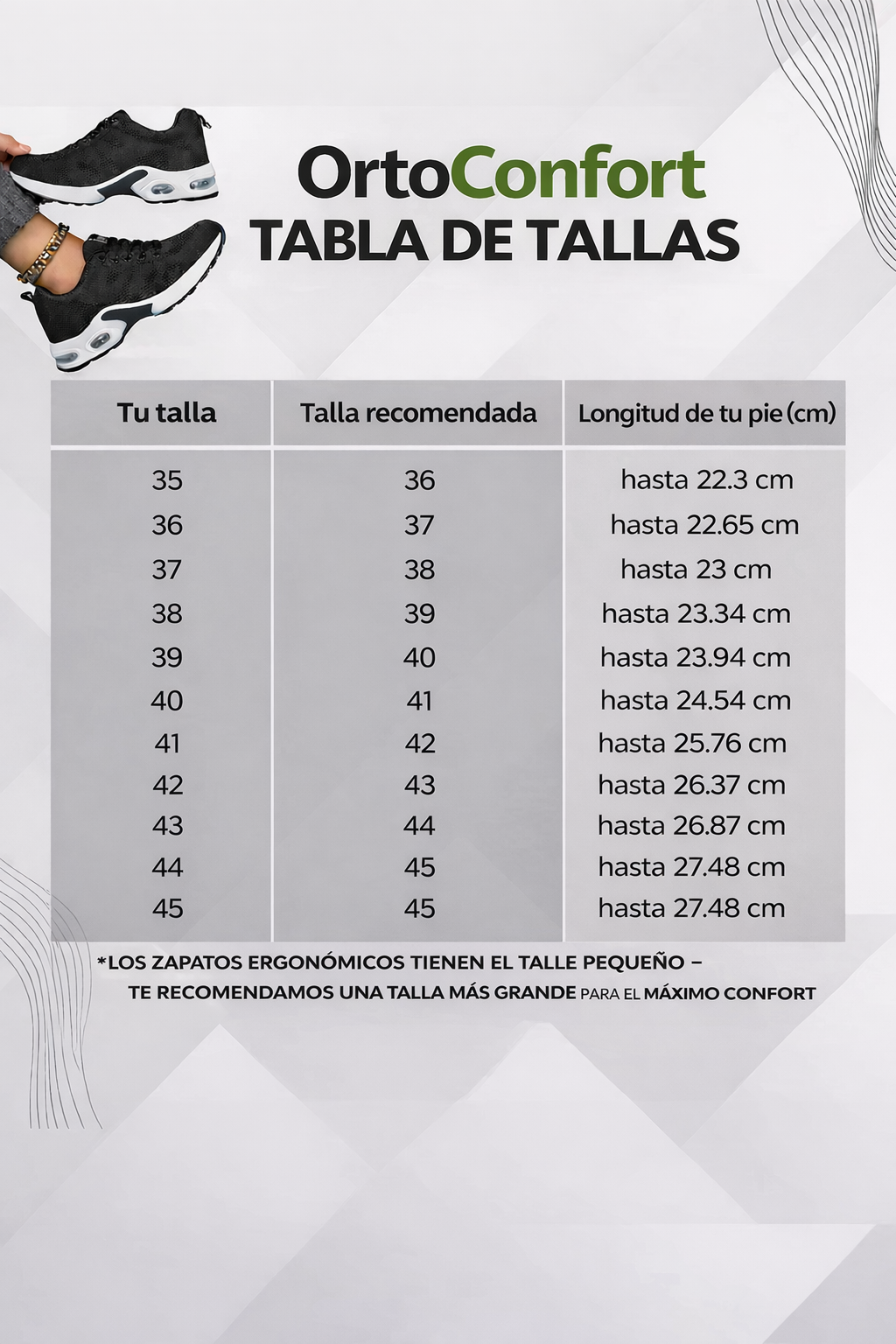 OrtoConfort: Calzado ergonómico para aliviar el dolor