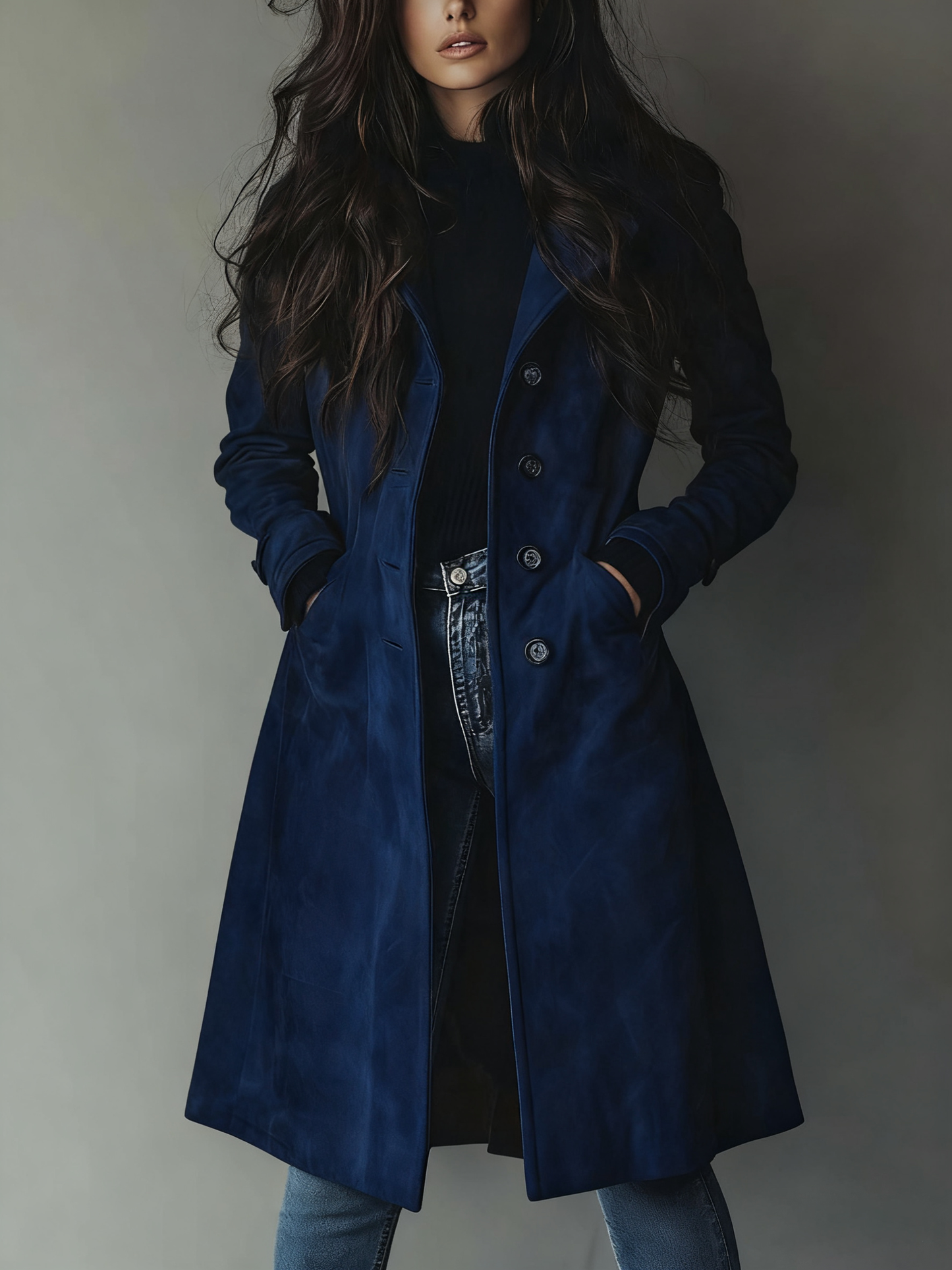 Gabardina vintage de ante