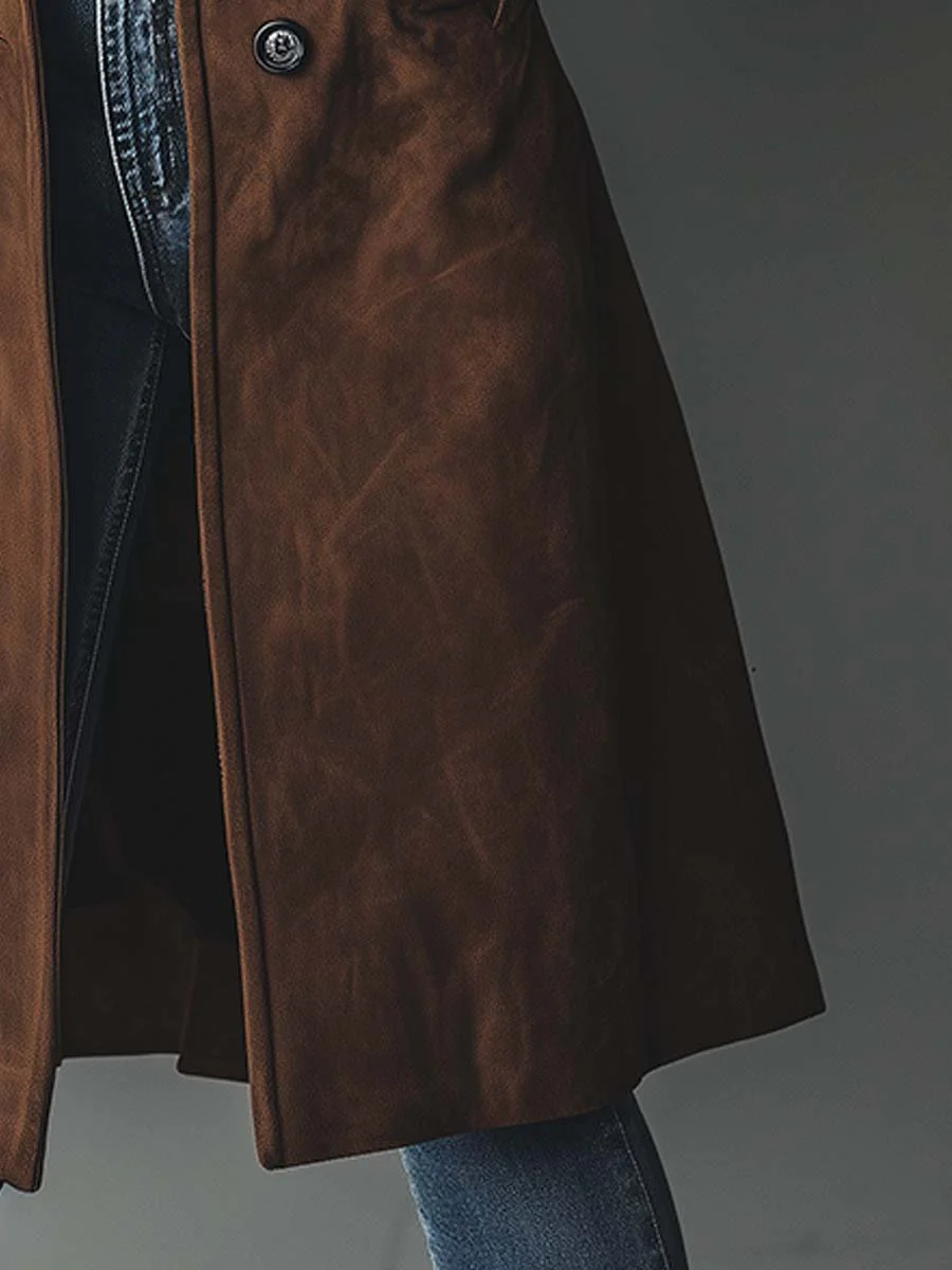 Gabardina vintage de ante
