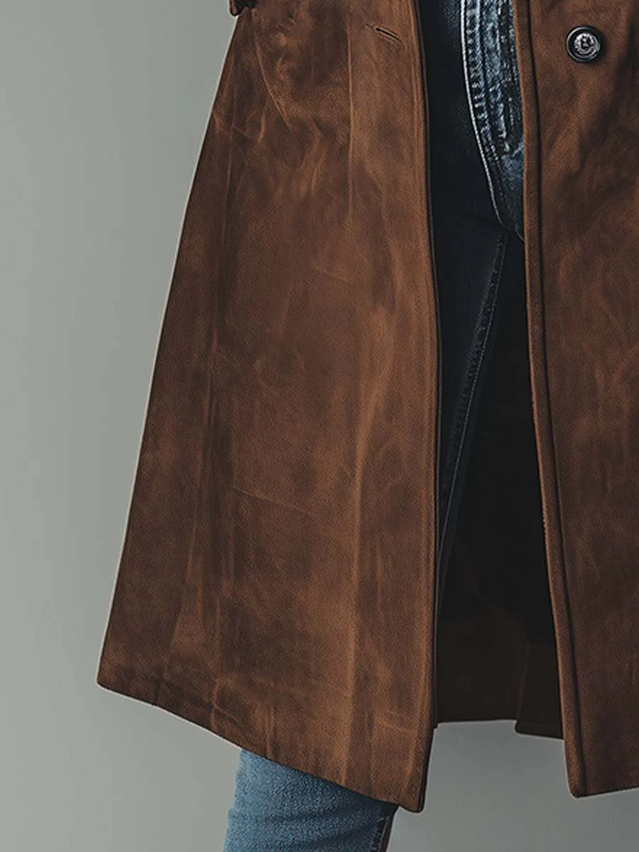 Gabardina vintage de ante