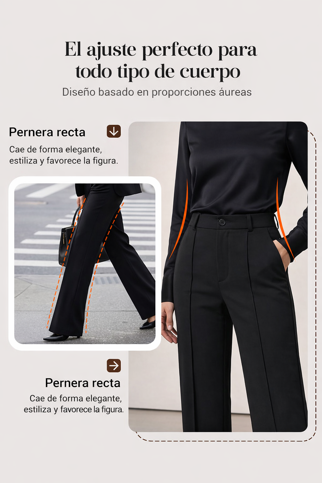 ⌛ Solo quedan 3 días: ¡50 % de descuento! ⏰Pantalones de traje de mujer de cintura alta