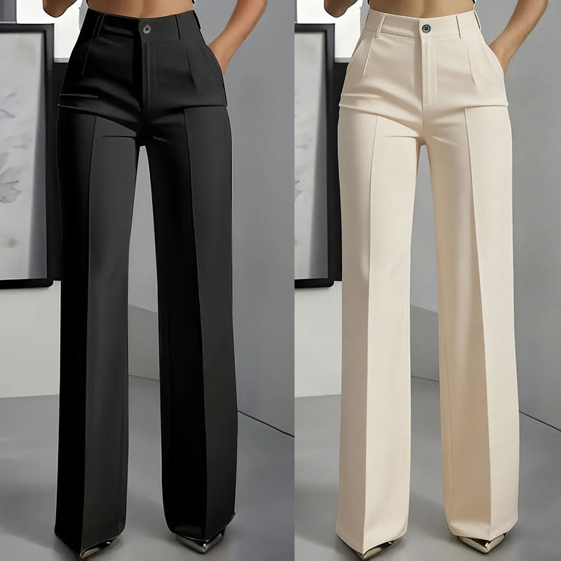 ⌛ Solo quedan 3 días: ¡50 % de descuento! ⏰Pantalones de traje de mujer de cintura alta