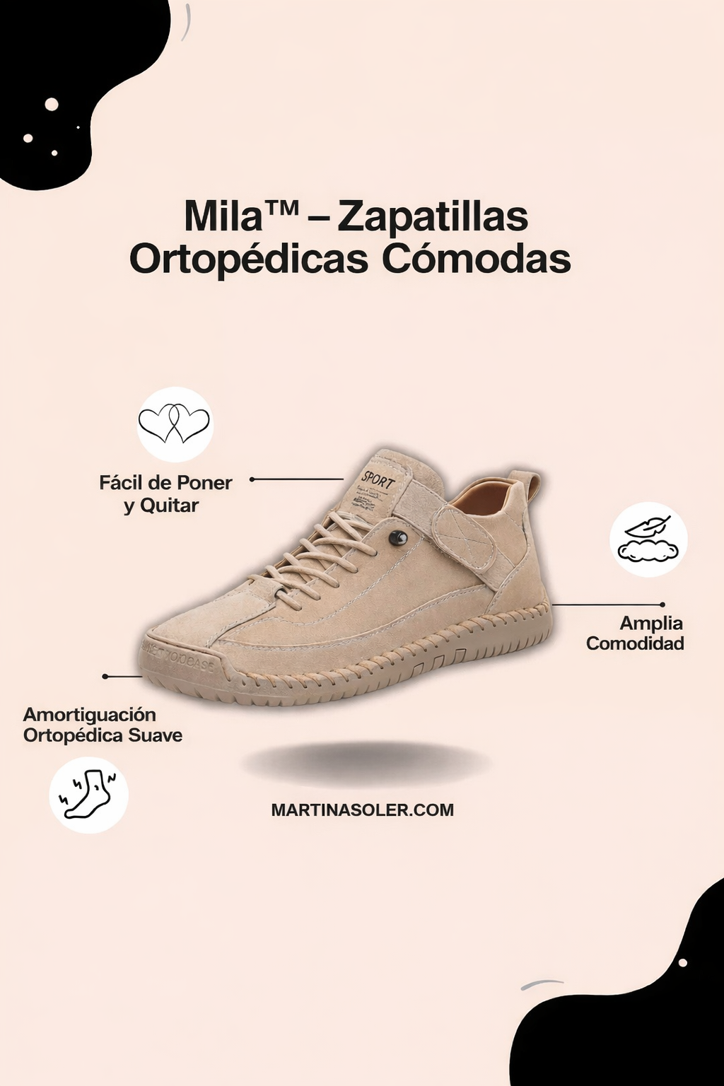 Mila™: Zapatillas ortopédicas cómodas y sin dolor