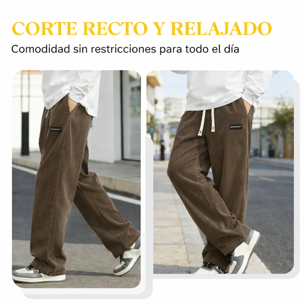 📢📢¡60 % de descuento! ⏰Pantalones holgados con cordón y bolsillos para hombre