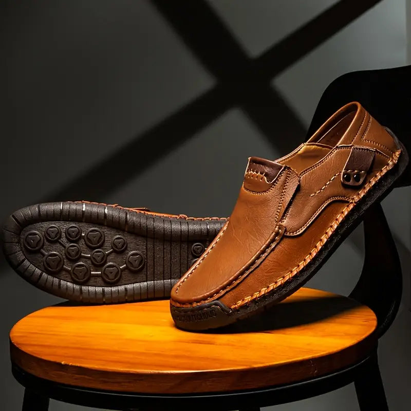 🔥Piel de becerro transpirable🔥Zapatos clásicos y cómodos de piel para hombre👞