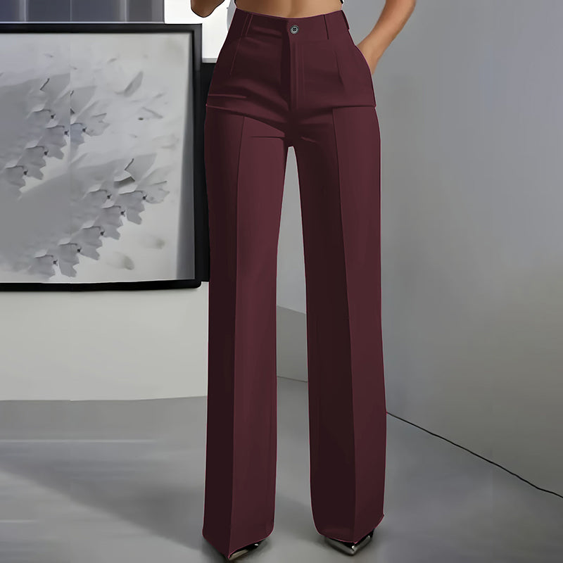 ⌛ Solo quedan 3 días: ¡50 % de descuento! ⏰Pantalones de traje de mujer de cintura alta