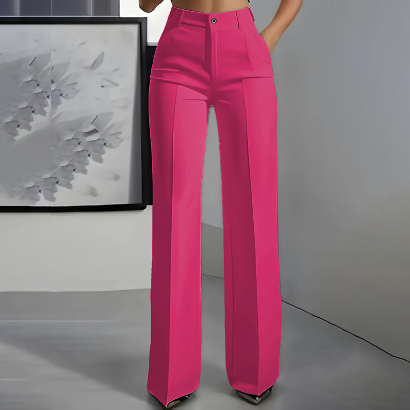 ⌛ Solo quedan 3 días: ¡50 % de descuento! ⏰Pantalones de traje de mujer de cintura alta