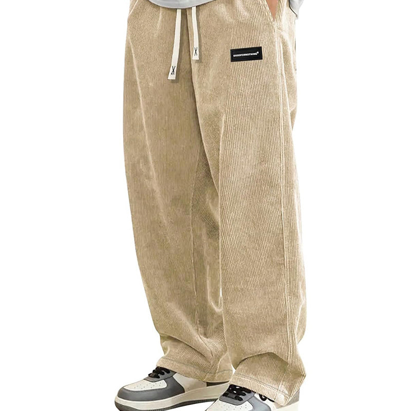 📢📢¡60 % de descuento! ⏰Pantalones holgados con cordón y bolsillos para hombre