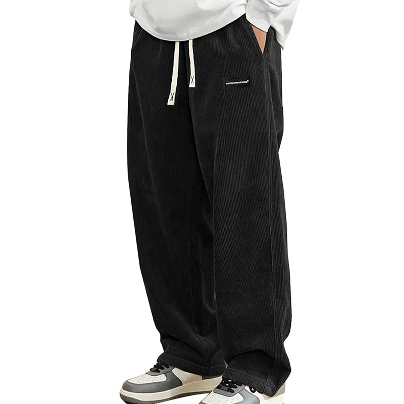 📢📢¡60 % de descuento! ⏰Pantalones holgados con cordón y bolsillos para hombre