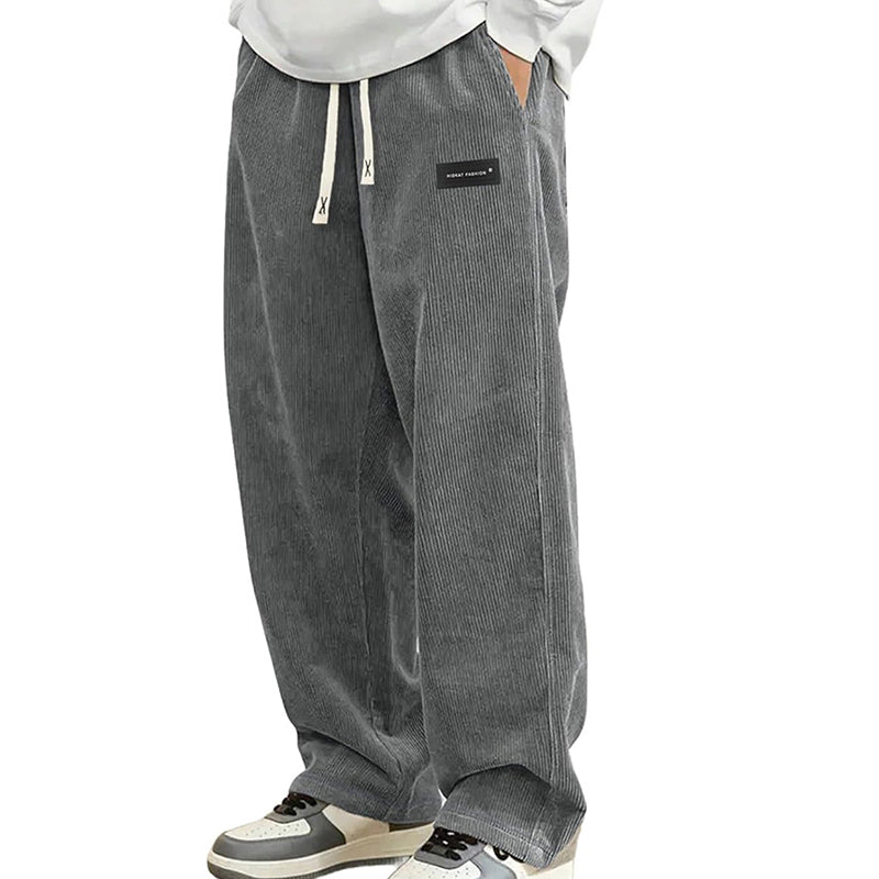 📢📢¡60 % de descuento! ⏰Pantalones holgados con cordón y bolsillos para hombre