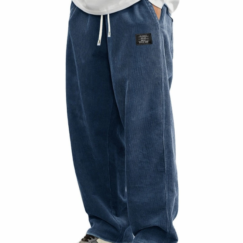 📢📢¡60 % de descuento! ⏰Pantalones holgados con cordón y bolsillos para hombre