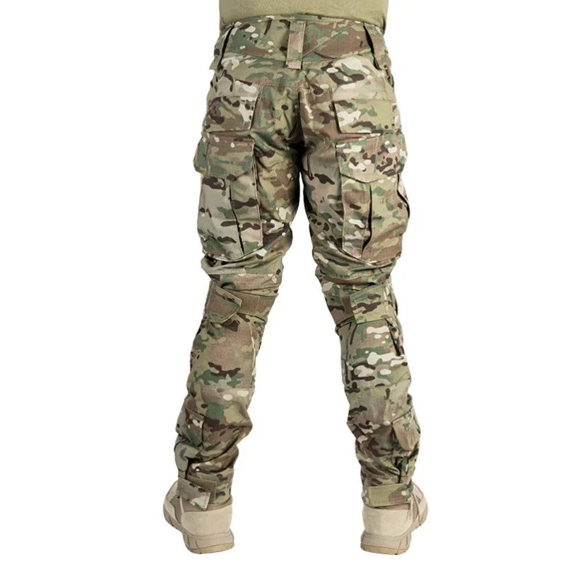 👖👖Pantalones cargo tácticos para hombre con rodilleras integradas: diseñados para ofrecer movilidad, durabilidad y almacenamiento apto para misiones.