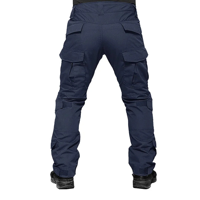 👖👖Pantalones cargo tácticos para hombre con rodilleras integradas: diseñados para ofrecer movilidad, durabilidad y almacenamiento apto para misiones.