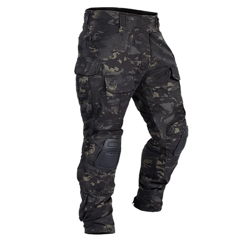 👖👖Pantalones cargo tácticos para hombre con rodilleras integradas: diseñados para ofrecer movilidad, durabilidad y almacenamiento apto para misiones.