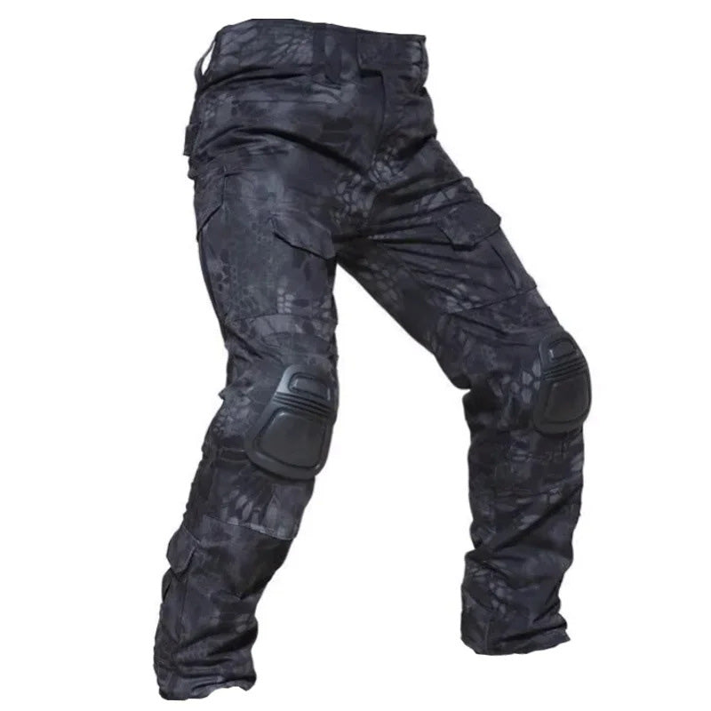 👖👖Pantalones cargo tácticos para hombre con rodilleras integradas: diseñados para ofrecer movilidad, durabilidad y almacenamiento apto para misiones.