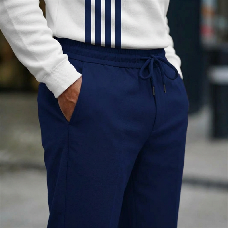 Conjunto para hombre con estampado gráfico: jersey y pantalón