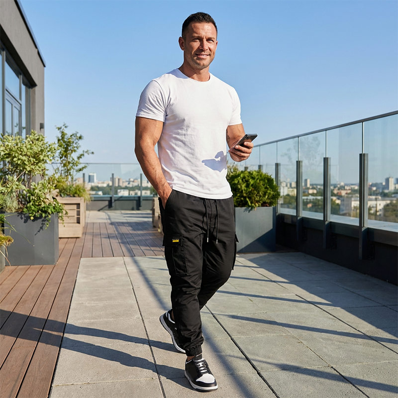 🌞 Novedades de verano: ¡ahorra hasta un 50 % ahora! 💰 Pantalones cargo informales para hombre con cordón