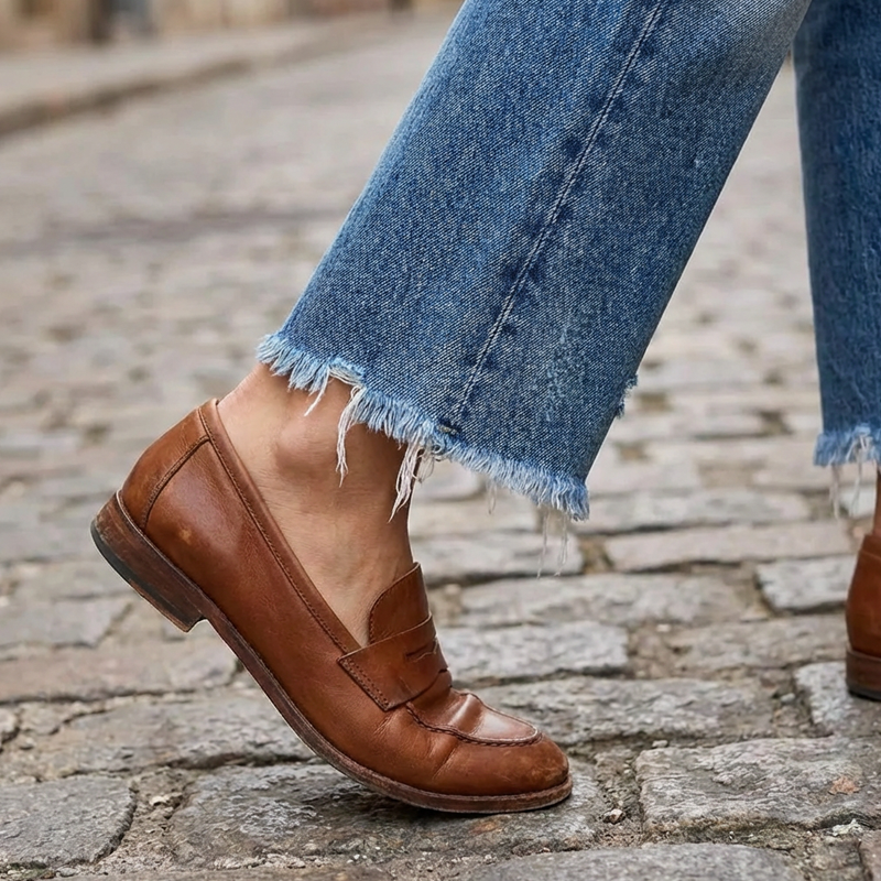 Vaqueros retro rectos y cropped para mujer