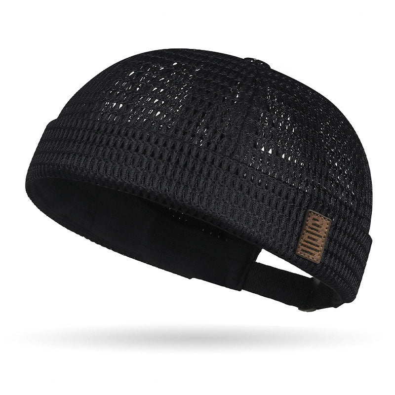 Gorra ligera de malla transpirable sin visera