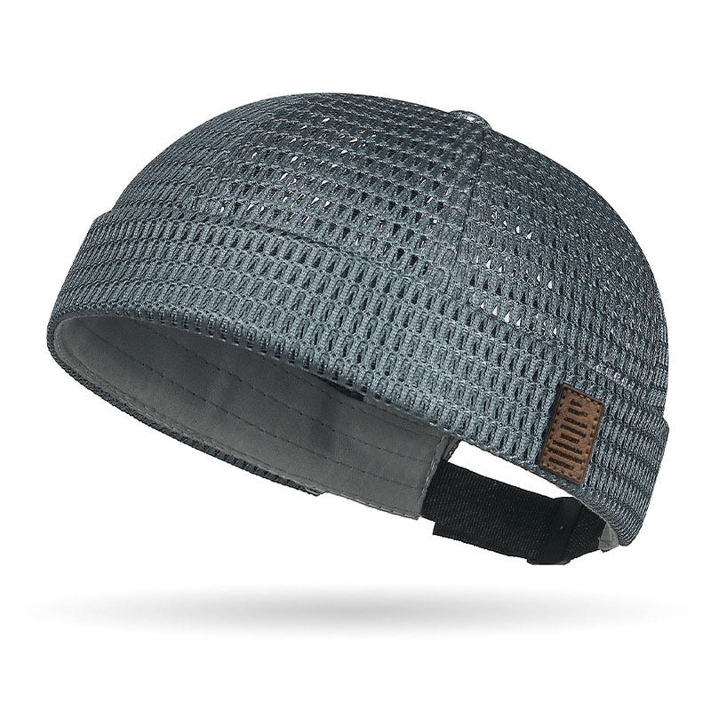 Gorra ligera de malla transpirable sin visera